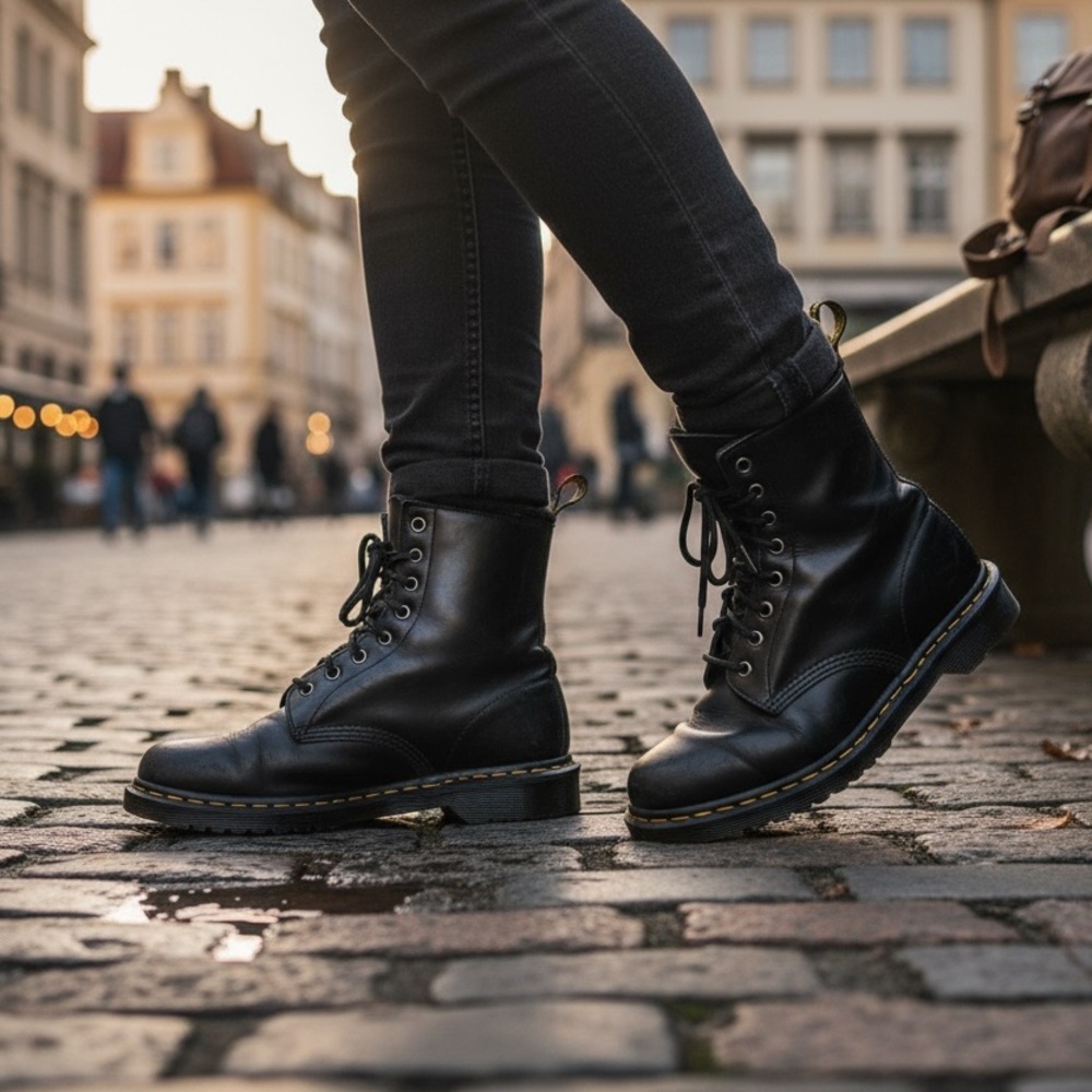 Dr. Martens Black Lace Up Boots